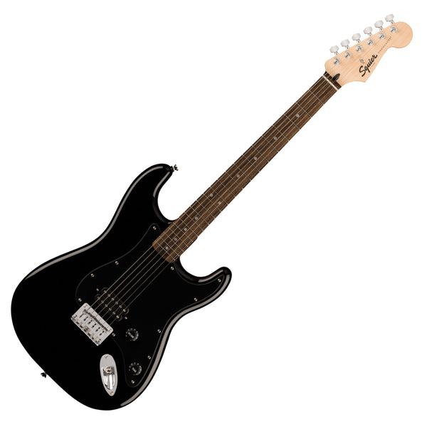 Squier Sonic Stratocaster Electric Guitar Hard Tail Humbucker Laurel Black Pickguard in Black - 0373301506