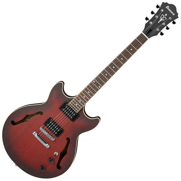 Ibanez Artcore Hollow Body Electric Guitar in Sunburst Red Flat - AM53SRF