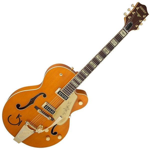 Gretsch Vintage Select '55 Chet Atkins Hollow Body Electric Guitar Bigsby in Orange Stain w/Case - G6120-55