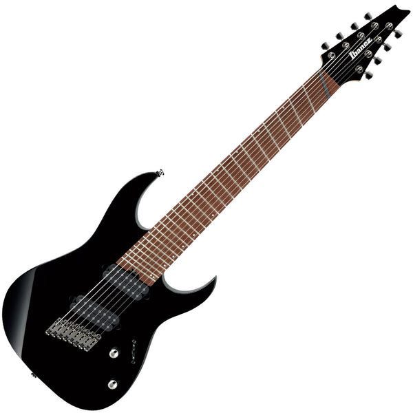 Ibanez RG Multi Scale 8 String Electric Guitar in Black - RGMS8BK