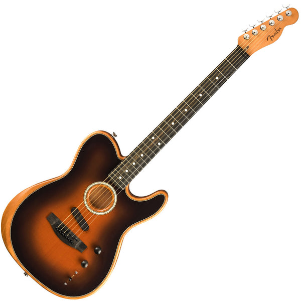 Fender American Acoustasonic Telecaster Electric Guitar in Sunburst - 0972013232