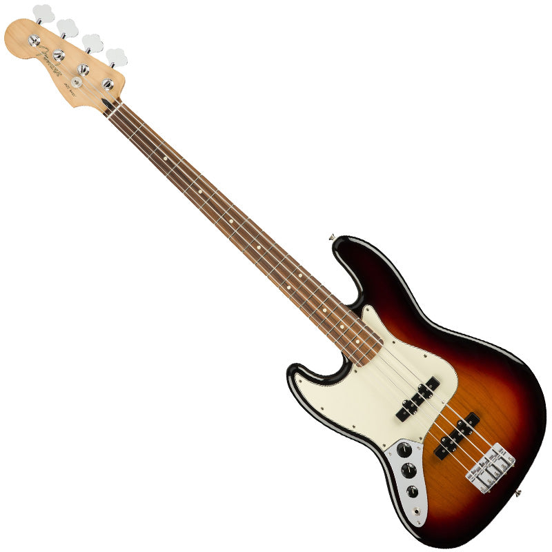 Fender Left Hand Player Jazz Electric Bass Pau Ferro in 3 Tone Sunburst - 0149923500