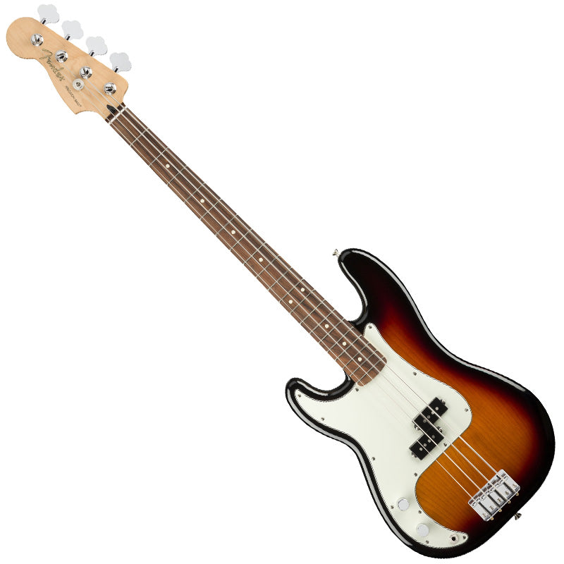 Fender Left Hand Player Precision Electric Bass Pau Ferro in 3 Tone Sunburst - 0149823500