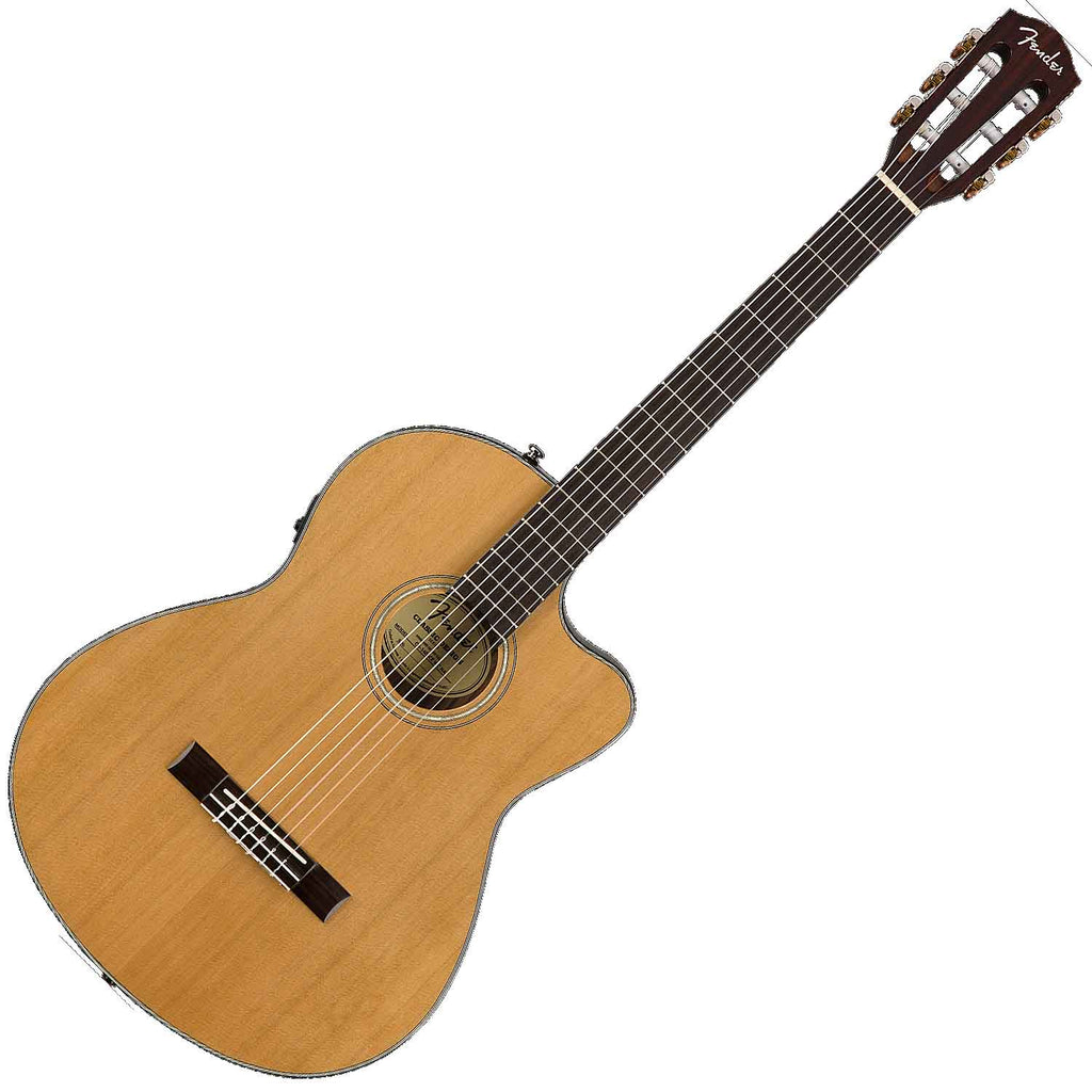 Fender CN-140SCE Classical Thinline Acoustic Electric in Natural w/Case - 0970264321