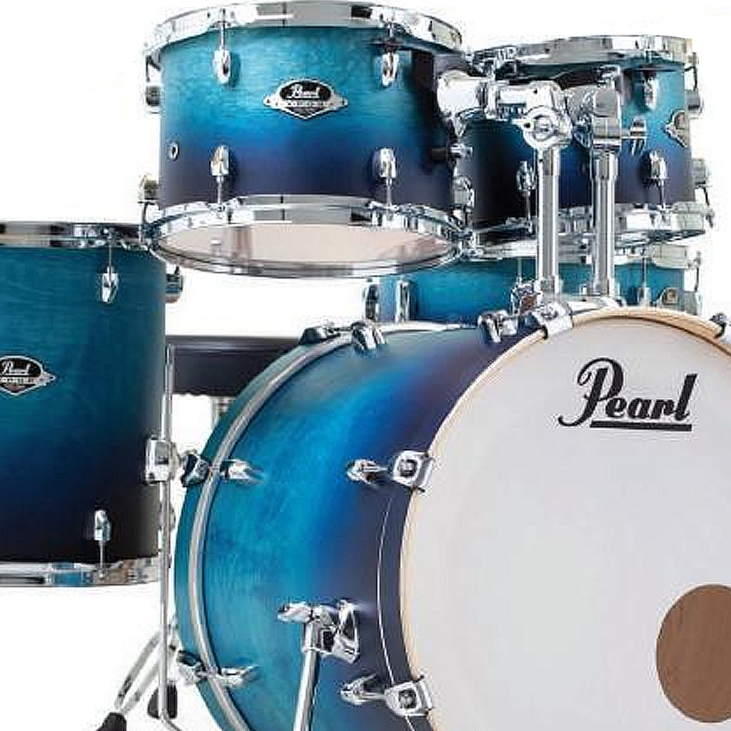 Pearl Export EXL 5 Piece Drumkit & Hardware in Azure Daybreak w/Zildjian Cymbal Pack & Throne - EXL705NZPCT1211