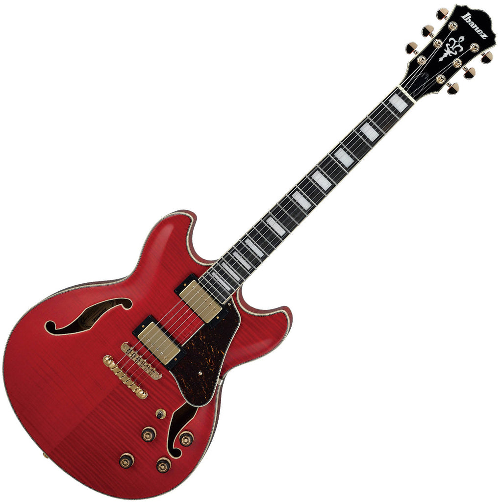 Ibanez Artcore Expressionist Semi Hollow Body Electric Guitar in Trans Cherry Red - AS93FMTCD