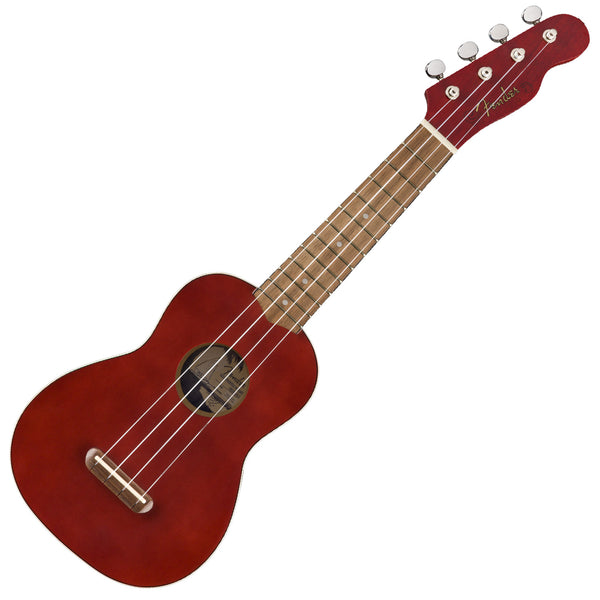Fender Venice Soprano Ukulele in Cherry - 0971610790