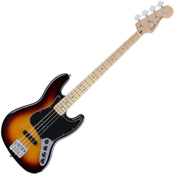 Fender Deluxe Active Jazz Electric Bass Maple Fingerboard in 3 Color Sunburst - 0143512300