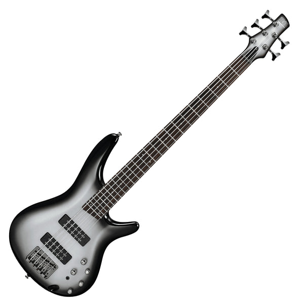 Ibanez SR Standard 5 String Electric Bass in Metallic Silver Sunburst - SR305EMSS