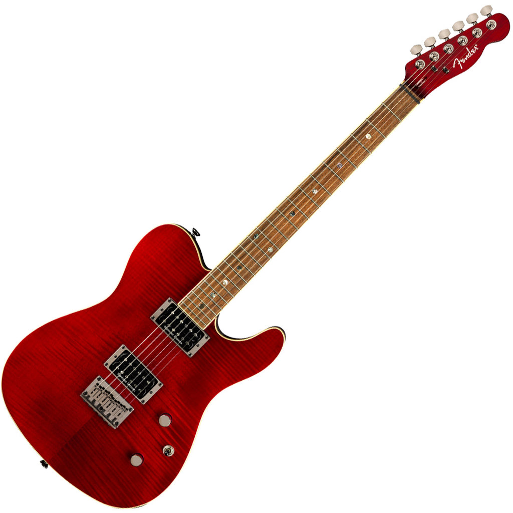 Fender Special Edition Custom Telecaster Electric Guitar FMT HH in Crimson Red Transparen - 0262004538