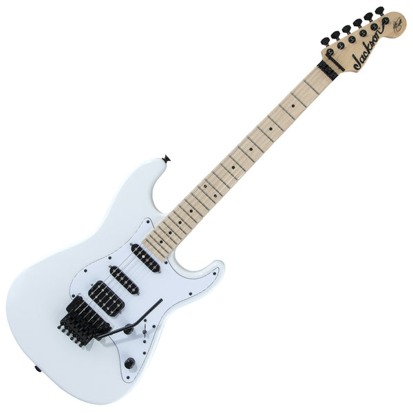 Jackson Adrian Smith SDxm Maple Fretboard WHT Pckgrd Electric Guitar in Snow White - 2913053576
