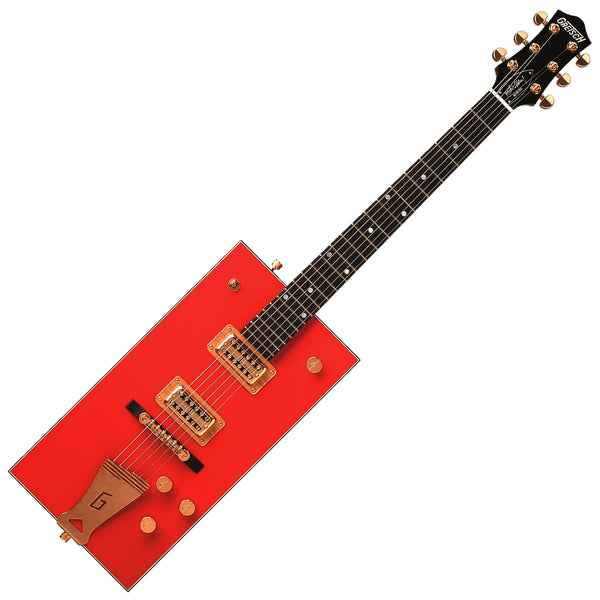 Gretsch Bo Diddley G6138 Electric Guitar in Firebird Red w/Case - 2410102815