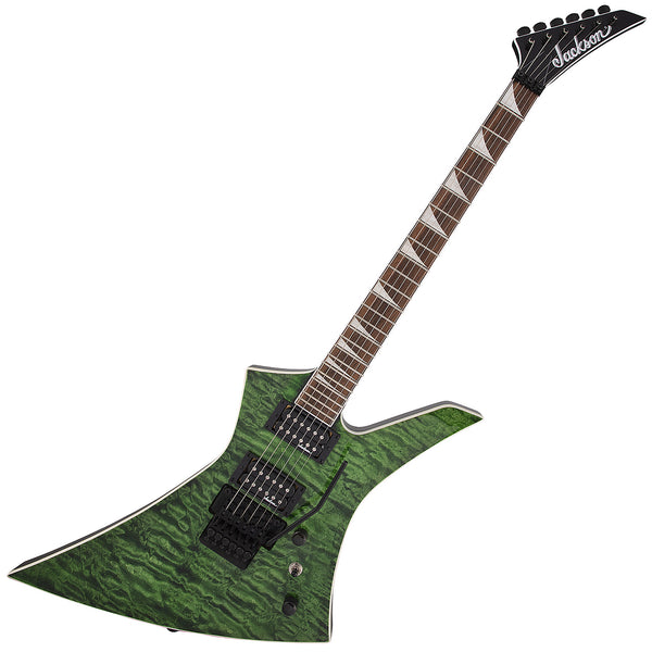 Jackson KEXQ X Series Kelly Electric Guitar Quilt Maple in Transparent Green-2919904587