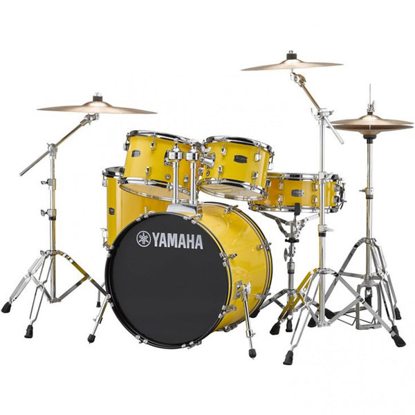 Yamaha Rydeen 5 Piece Drum Kits in Yellow w/Hardware and Cymbals - RDP2561YL