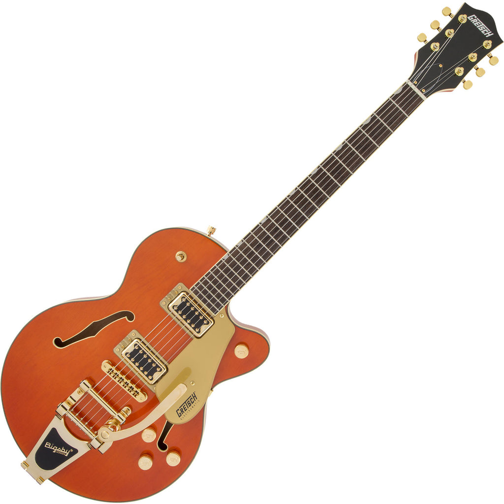 Gretsch G5655TG Electromatic Center Block Jr Single Cut Bigsby Electric Guitar in Orange Stain - 2509700512