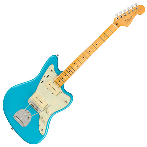 Fender American Professional II Jazzmaster Maple in Miami Blue Electric Guitar w/Case - 0113972719