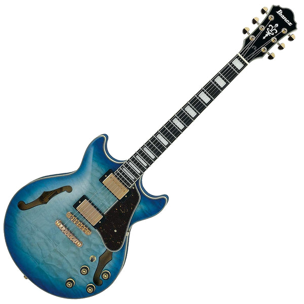 Ibanez AM Artcore Expressionist Electric Guitar in Jet Blue Burst - AM93QMJBB