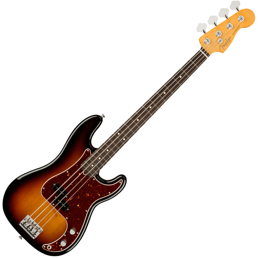 Fender American Professional II P Bass Rosewood 3-Tone Sunburst Bass Guitar w/Case - 0193930700