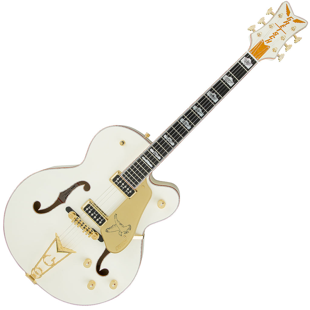 Gretsch G613655 Vintage Select Electric Guitar '55 Falcon Hollow Body in Vintage White w/Case - 2411510805