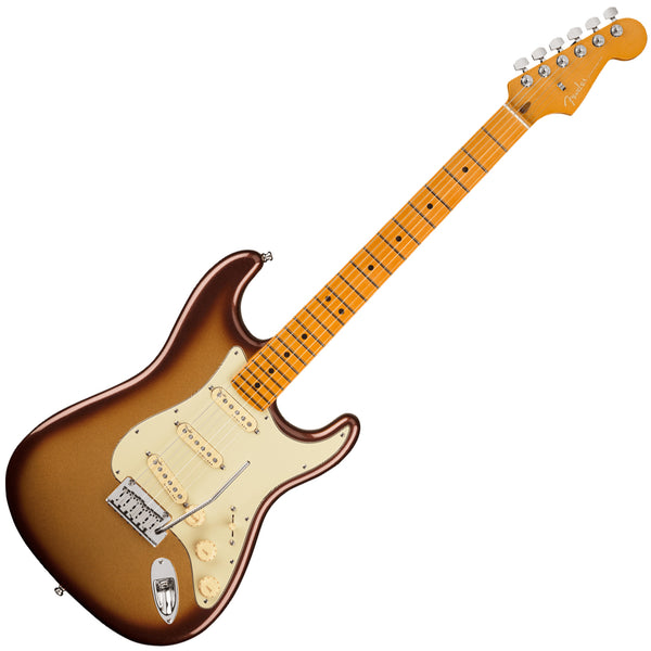 Fender American Ultra Stratocaster Electric Guitar Maple in Mocha Burst w/Case - 0118012732