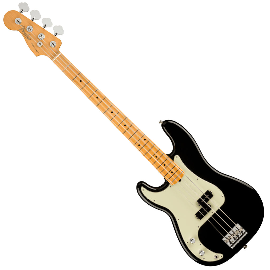Fender Left Hand American Professional II P Bass Maple Black Bass Guitar w/Case - 0193942706