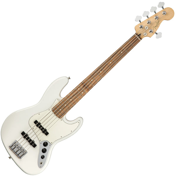 Fender Player Jazz Electric Bass V Pau Ferro in Polar White - 0149953515