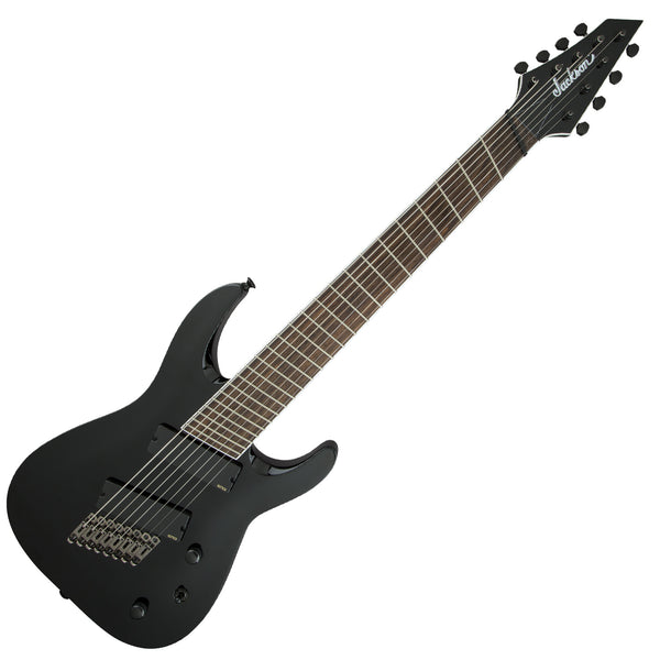 Jackson SLAT8 8 String Multi Scale Electric Guitar in Gloss Black - 2916767503