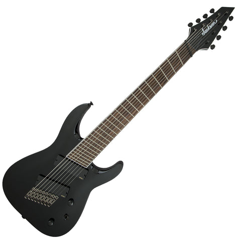 Jackson SLAT8 8 String Multi Scale Electric Guitar In Gloss Black 