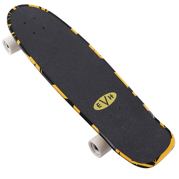 EVH Black/Yellow Stripes Skateboard - 223829100