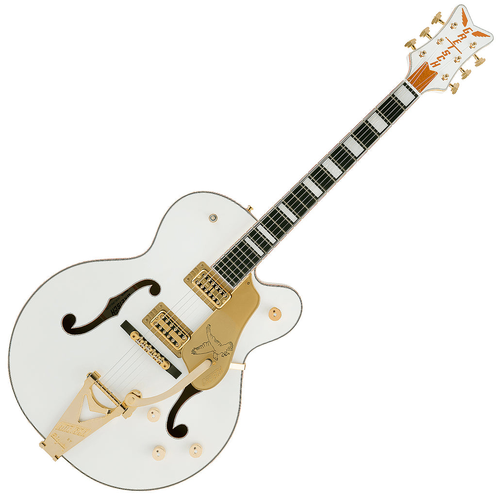 Gretsch G6136T-MGC Michael Guy Chislett Signature Falcon Electric Guitar Bigsby in Vintage White w/Case - 2401635805