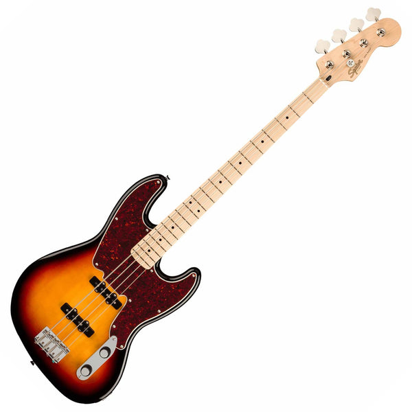 Squier Paranormal Jazz Electric Bass 54 Maple Tortoise Shell in 3 Tone Sunburst - 0377100500