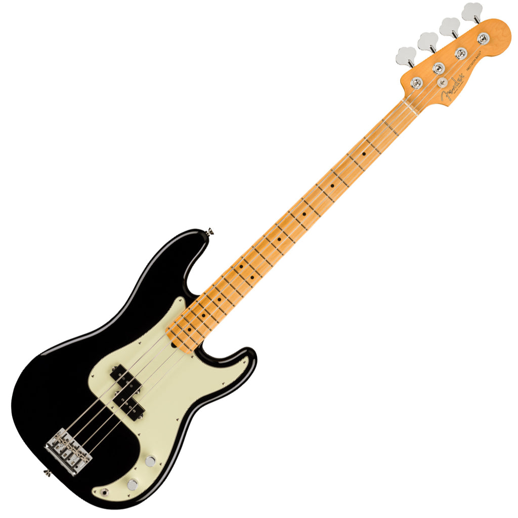 Fender American Professional II P Bass Maple Black Electric Bass w/Case - 0193932706