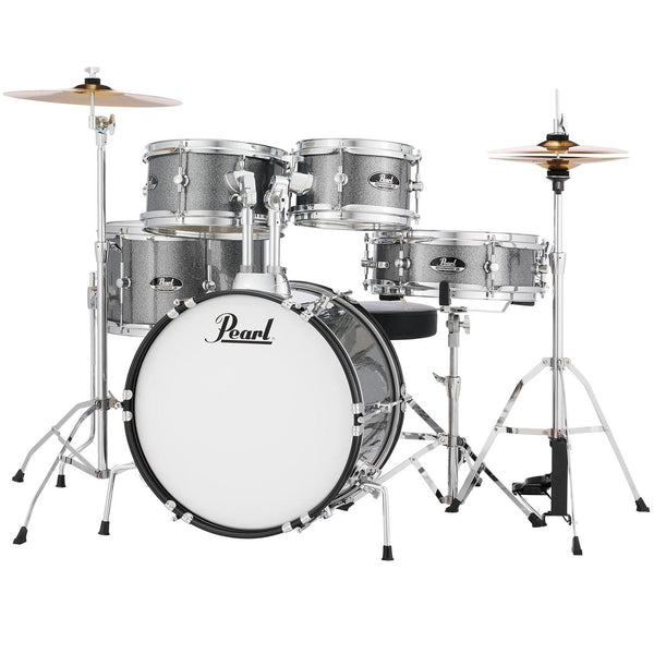 Pearl 5 Piece Roadshow Junior Complete Drum Kit w/Cymbals in Grindstone Sparkle - RSJ465CC708