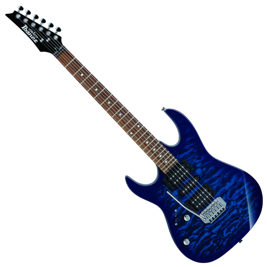 Ibanez GIO Series HSH Left Hand Electric Guitar in Trans Blue Burst - GRX70QALTBB
