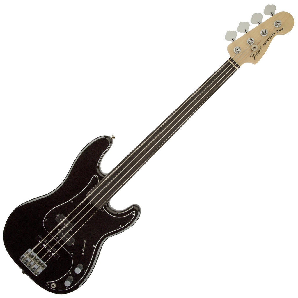 Fender Tony Franklin Fretless Precision Electric Bass in Black w/Case - 0190085806