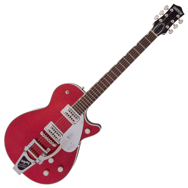 Gretsch G6129T Players Edition Jet FT Bigsby in Red Sparkle Electric Guitar w/Case - 2402812894