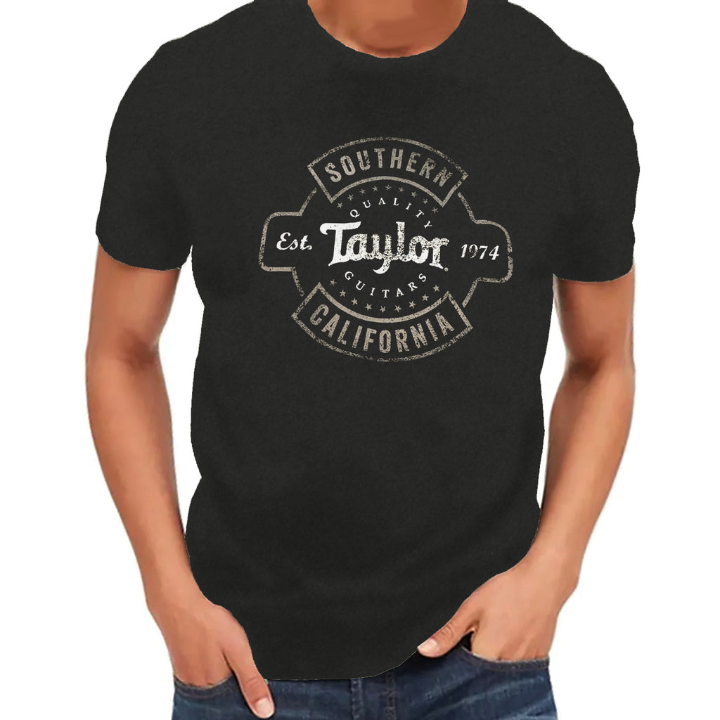 Taylor Black Aged Logo T-Shirt - 2XL - 15860