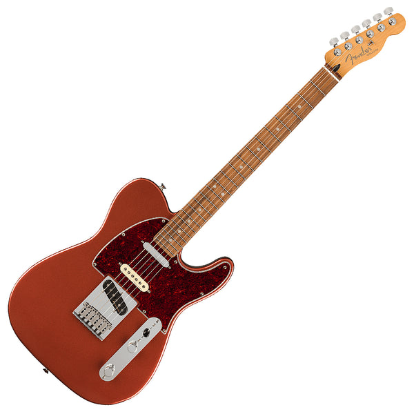Fender Player Plus Nashville Telecaster Electric Guitar Pao Ferro in Aged Candy Apple Red - 0147343370