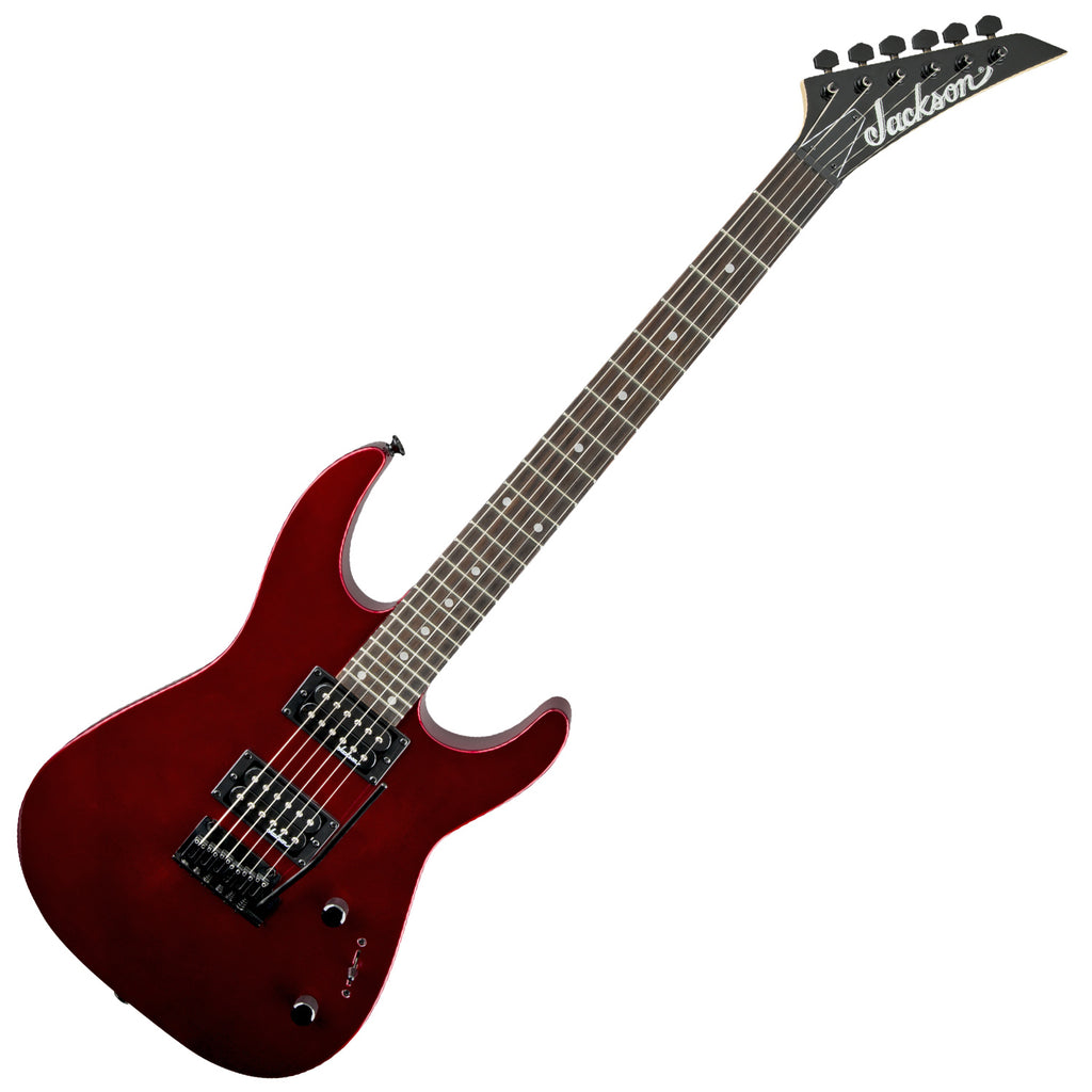 Jackson JS12 Dinky Amaranth Fretboard 24 Fret Electric Guitar in Metallic Red - 2910112552