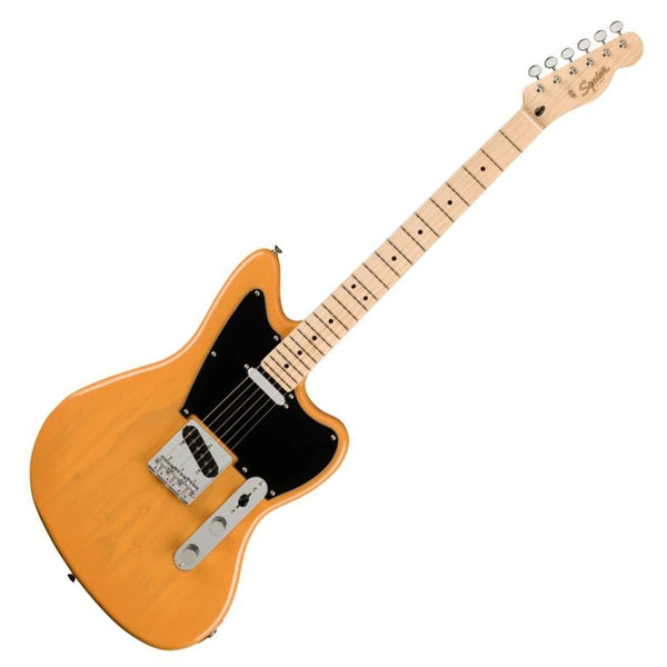 Squier Paranormal Offset Telecaster Electric Guitar Maple Black Pickguard in Butterscotch Blonde - 0377005550