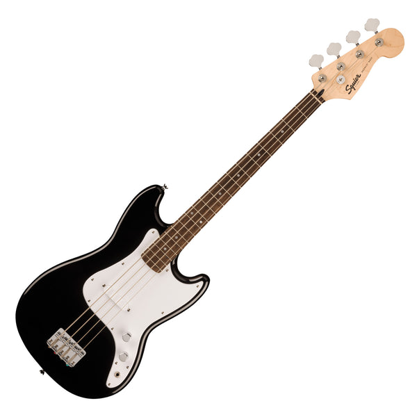 Squier Sonic Bronco Electric Bass Laurel White Pickguard in Black - 0373800506