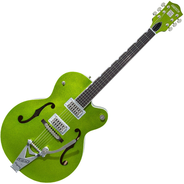 Gretsch Brian Setzer Hot Rod Hollow Body Bigsby in Extreme Coolant Green Electric Guitar w/Case - G6120T-HR
