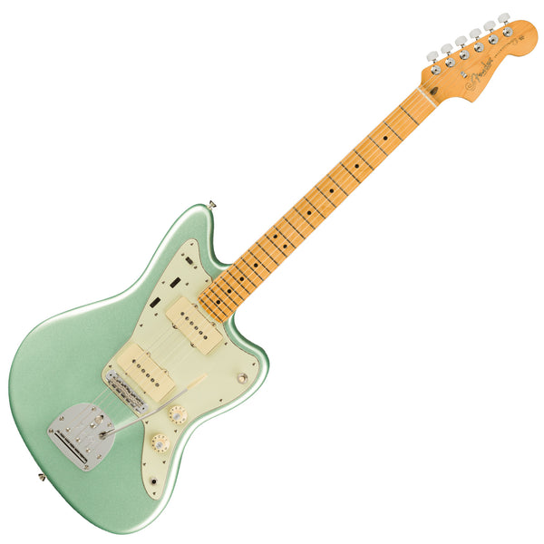 Fender American Professional II Jazzmaster Maple in Mystic Surf Green Electric Guitar w/Case - 0113972718