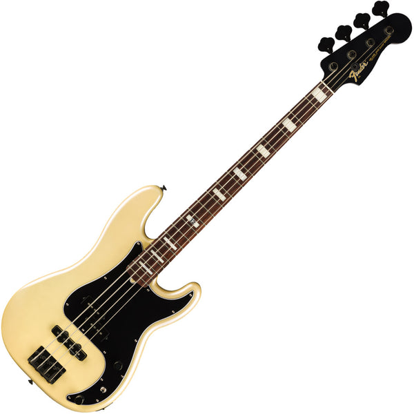Fender Duff McKagan Deluxe Precision Electric Bass Rosewood Fingerboard in White Pearl - 0146510334