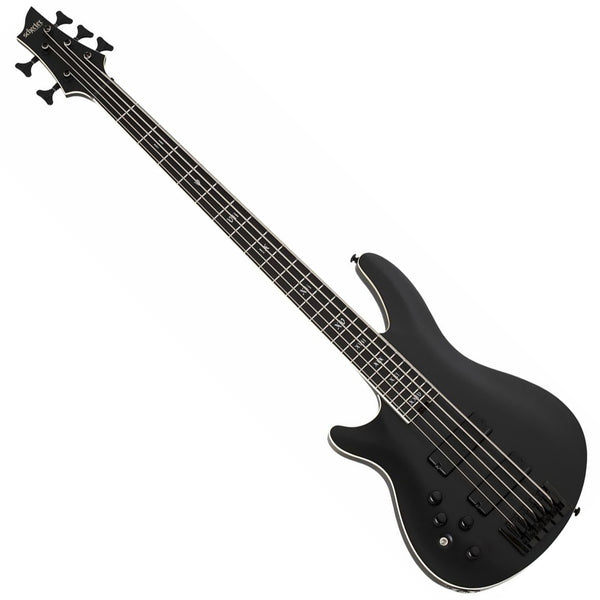 Schecter SLS Elite -5 String Electric Bass Evil Twin Left Handed Satin Black - 1397SHC