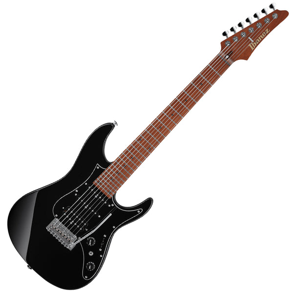 Ibanez AZ Prestige 7 String Electric Guitar in Black w/Case - AZ24047BK