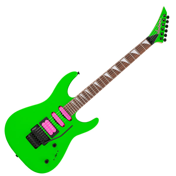 Jackson DK3XR HSS Electric Guitar in Neon Green Pink Pickups - 2910022525