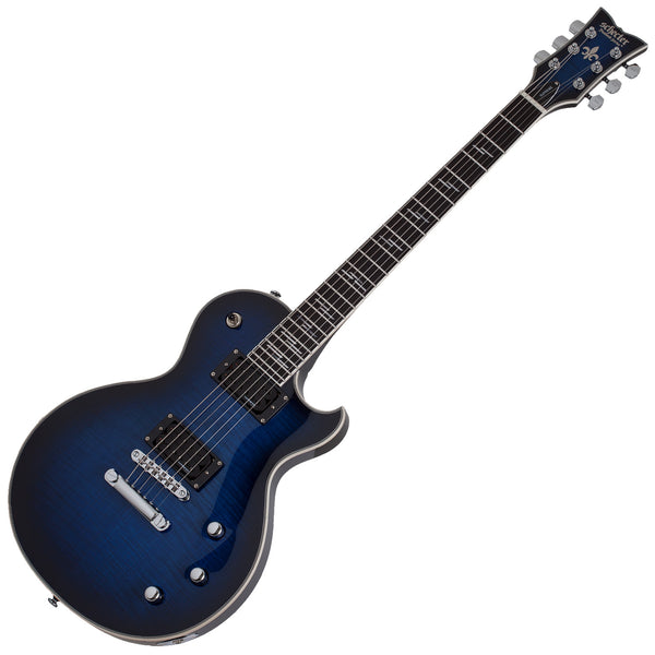 Schecter SOLO-II SUPREME Electric Guitar in See-Thru Blue Burst - 2590SHC