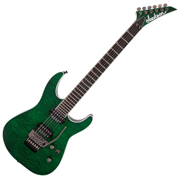 Jackson Pro SL2Q Mahogany Electric Guitar in Trans Green - 2914223587