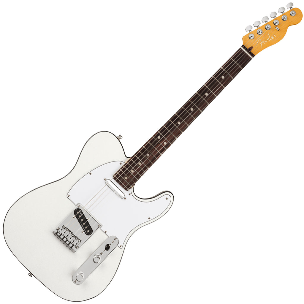 Fender American Ultra Telecaster Electric Guitar Rosewood in Arctic Pearl w/Case - 0118030781